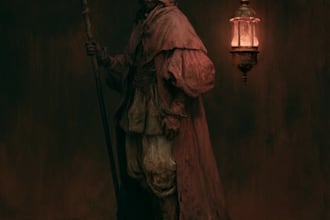 design high detailed dark art illustration