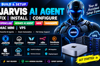 jarvis ai agent fix install openclaw hermes ai agent n8n omniroute mac mini vps