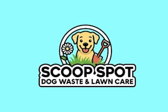 design animal dog waste removal company logo