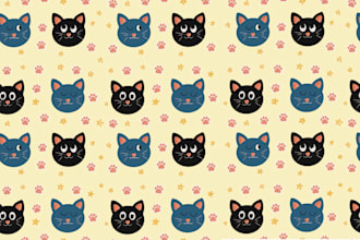 design cute unique seamless pattern