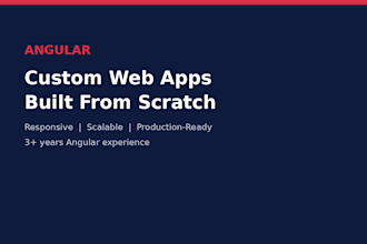 build a responsive angular web app from scratch