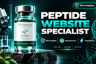 fda compliant peptide website peptide wordpress website woocommerce website