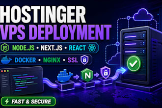 deploy your nodejs nextjs or react app on hostinger vps