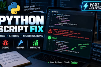 fix or modify your python script