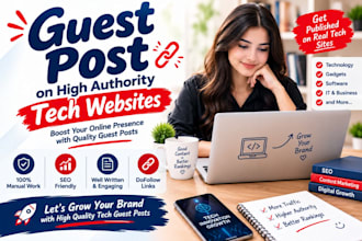 do publishing guest posting, outreach and high quality backlinks for SEO