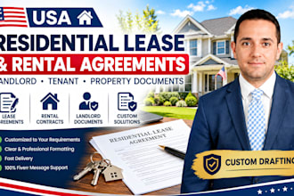 draft residential lease agreements, rental contracts and landlord documents