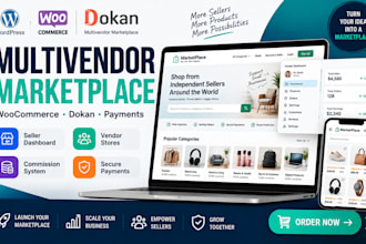 create wordpress multivendor marketplace with woocommerce dokan and payments