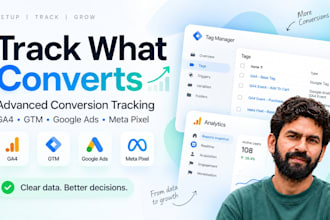 set up ga4, GTM and conversion tracking