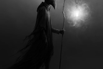 draw realistic dark fantasy art and horror illustrations