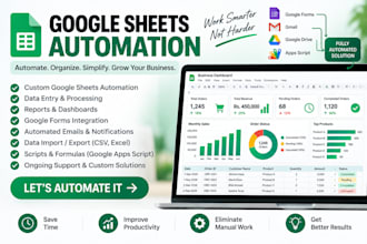 automate google sheets with apps script and dashboards