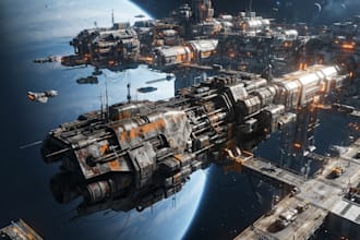 design spaceships and sci fi vehicles