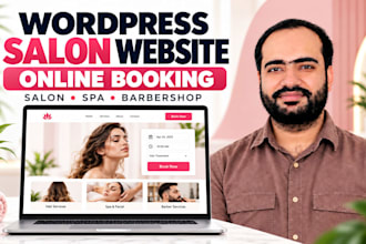 build a wordpress salon website with online appointment booking