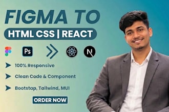 convert figma to responsive HTML CSS website
