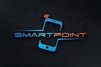 design modern technology, phone repair, and smart gadget logo