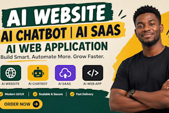 build ai website, ai chatbot, ai saas and ai web application