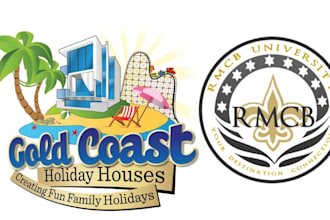 design a luxury travel and hotel logo for your business