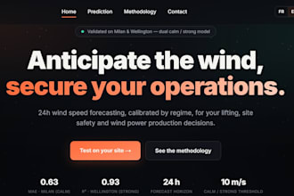 build a time series forecasting model for energy and sensor data
