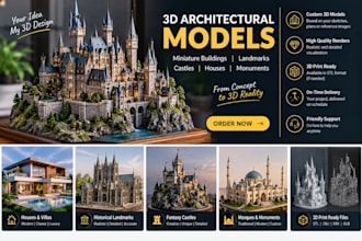 create detailed custom 3d miniature models for 3d printing