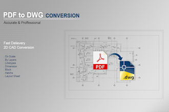 convert PDF to autocad dwg