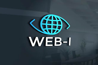 design modern web, technology, internet, and 3d company logo