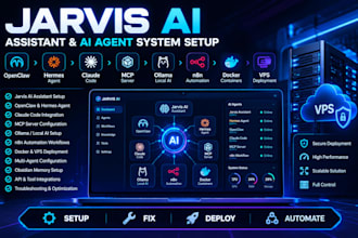 setup fix jarvis ai assistant openclaw hermes claude mcp ollama n8n vps ai agent