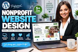 design church website, ministry website, nonprofit website on wordpress, wix