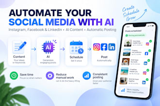 build ai social media automation with make