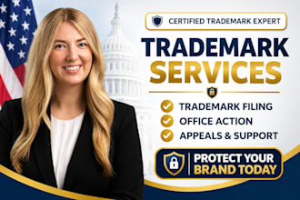 file your trademark, renew it and respond to uspto office actions