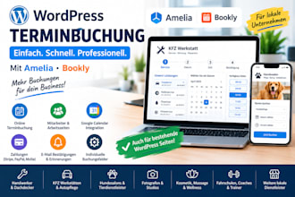 deutsch amelia wordpress booking handwerker dachdecker kfz hundesalon bookly seo