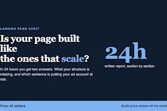 tell you which landing page type your paid traffic actually needs