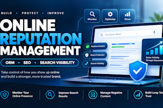 do online reputation management, ORM, services to suppress negative links