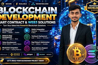 develop secure blockchain, smart contract and web3 solutions