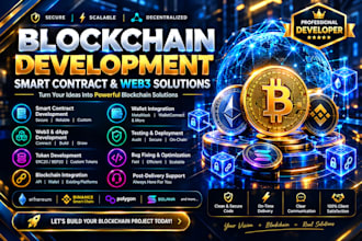 develop secure blockchain, smart contract and web3 solutions