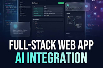 build a full stack web app with ai integration