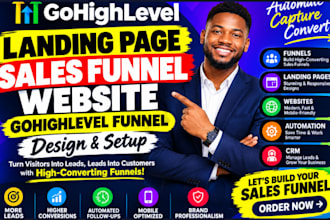 gohighlevel website landing page sales funnel gohighlevel funnel peptide website
