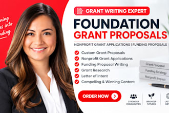 write foundation grant proposals nonprofit grant applications funding proposals