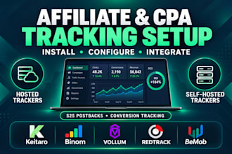 install and configure affiliate tracking and CPA tracking software