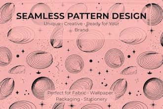 create seamless surface pattern designs for fabric and products