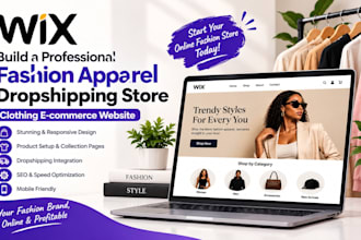 build wix fashion apparel dropshipping clothing ecommerce store