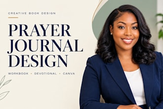prayer journal design, workbook design, canva journal design, devotional journal