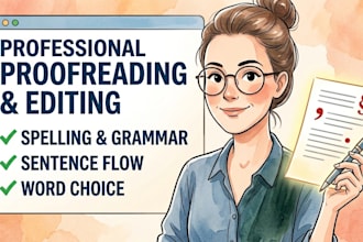 proofread and edit your document for spelling and grammar