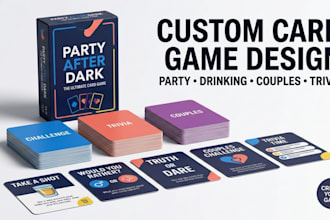 design party card game, drinking card game, couples card game, adult card game