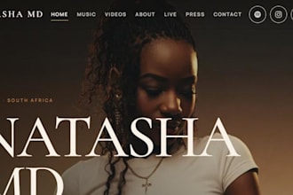 build an artist or musician website with epk and music hub