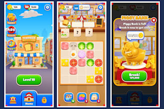 design professional game UI and assets for mobile game