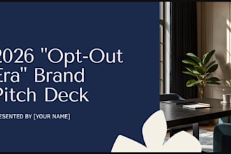 design a professional pitch deck for small business and ecommerce brands