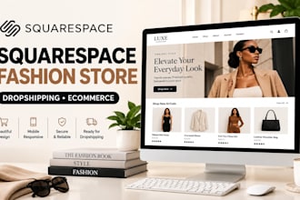 build squarespace fashion dropshipping clothing ecommerce store