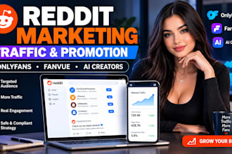 manage reddit marketing onlyfans traffic fanvue ai girl adult web promotion