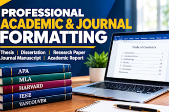 format your academic paper, thesis, dissertation or journal manuscript