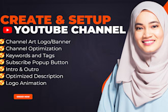 create and setup youtube channel