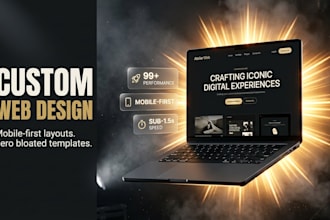 design and build a modern responsive website or landing page